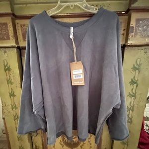 Magnolia Pearl Cotton Knit Shilo Sweatshirt in Ozzy NWT